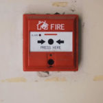 Fire detection and alarm system manual call point installed on wall for emergency safety in Cebu