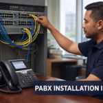 PABX Installation in Cebu: Cost, Setup, and Benefits for Businesses PABX installation in Cebu with technician setting up business telephone system and network equipment
