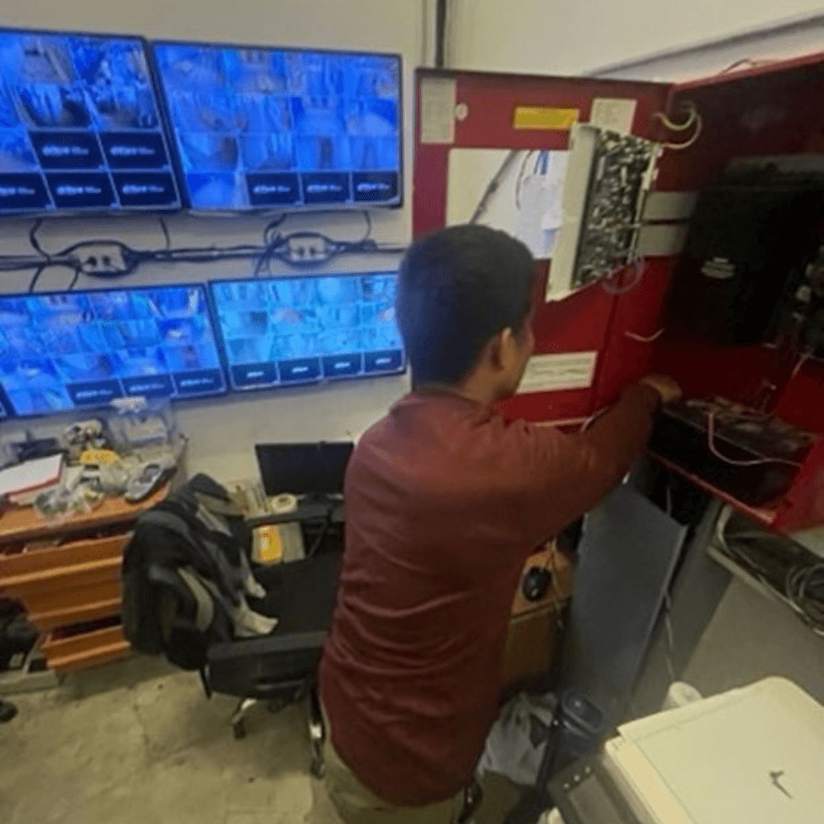 1 person working